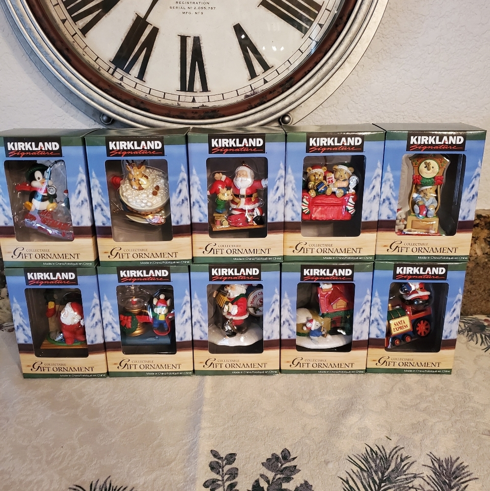 Entire collectible set of ornaments